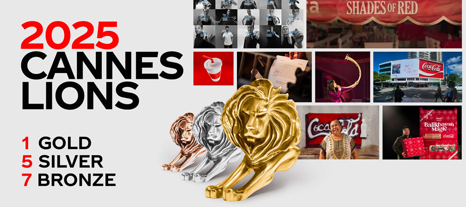 Coca-Cola celebrates 13 wins at 2025 Cannes Lions Festival